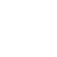 Outline of a strapless dress on a hanger inside a framed box with ribbon decorations at the bottom left and right corners.